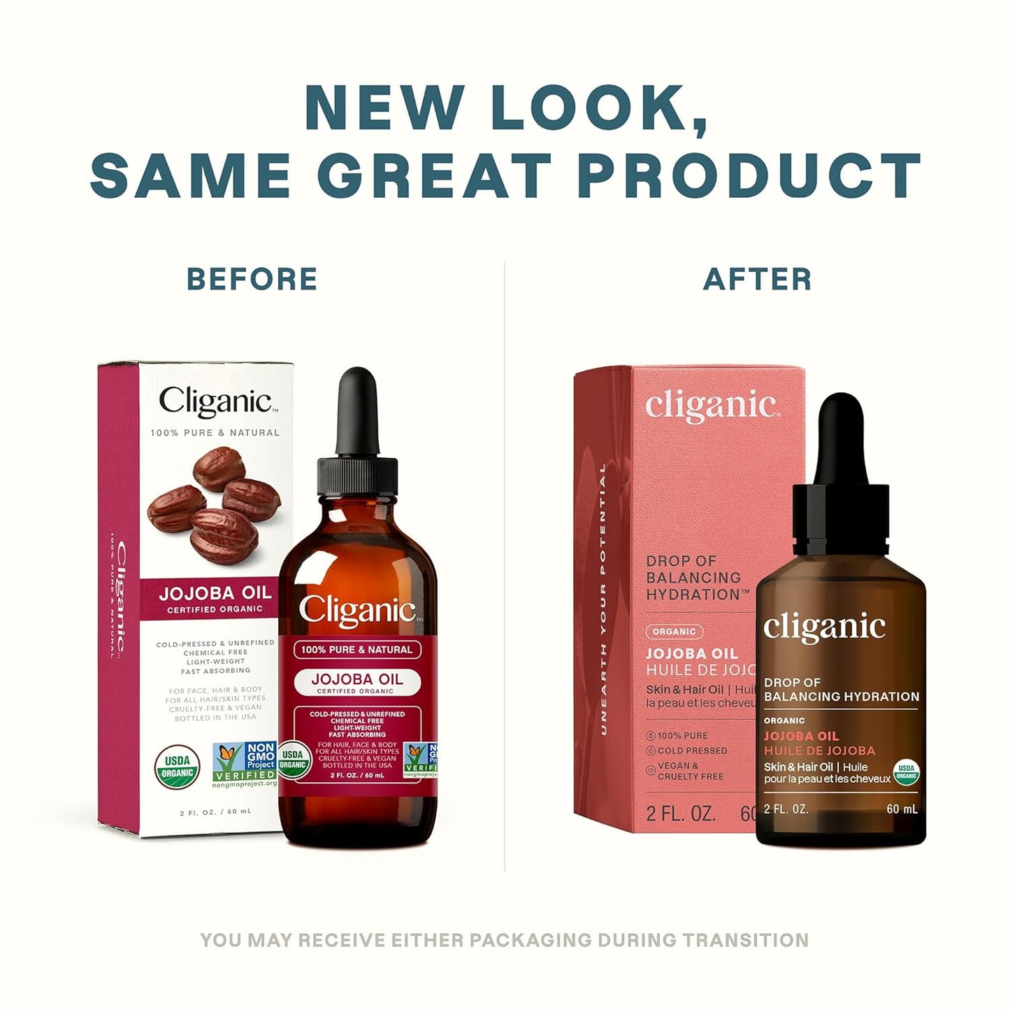 Cliganic 16 Oz Organic Jojoba Oil | 100% Pure Cold Pressed Carrier Oil