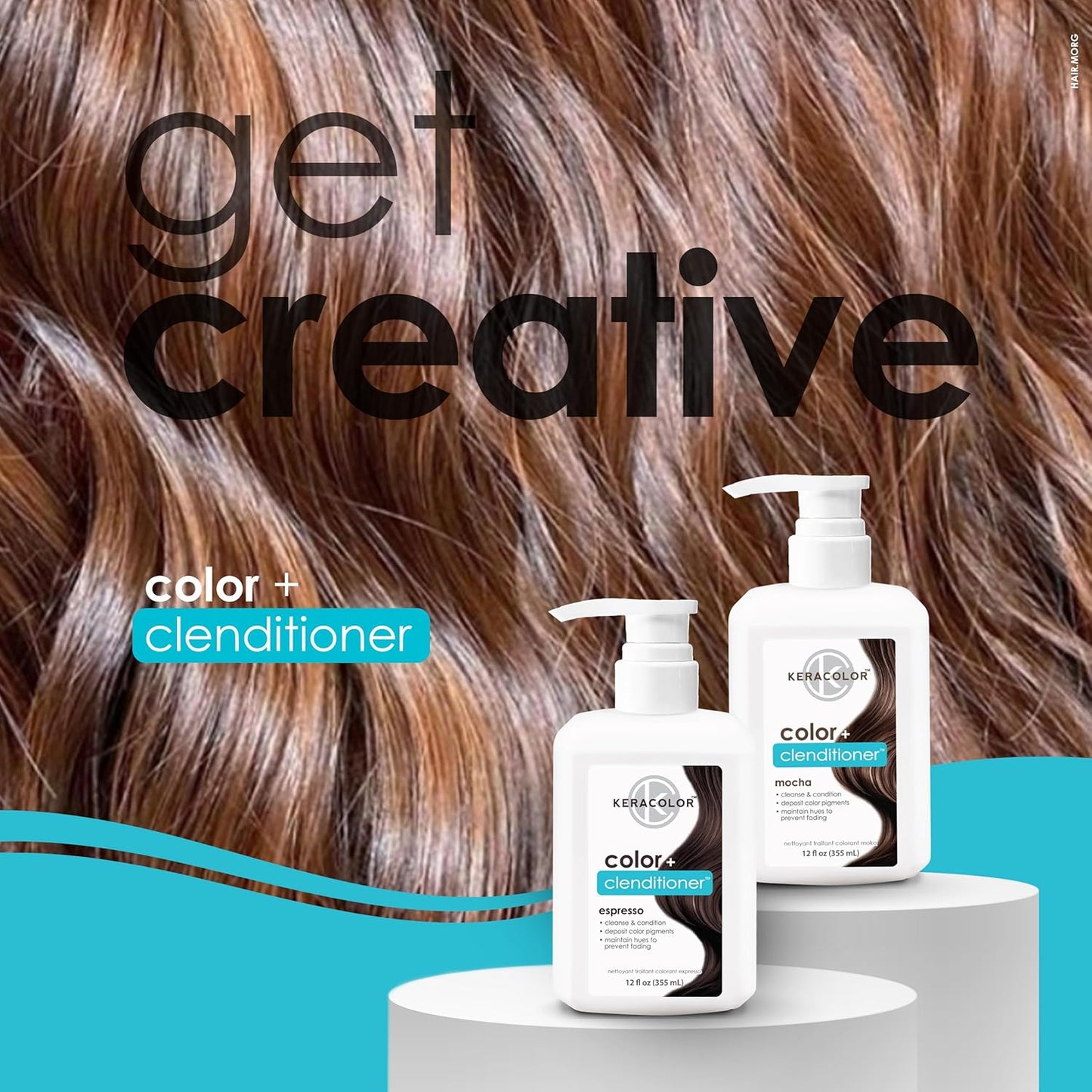 Keracolor 3-In-1 Color-Depositing Conditioner | Gently Cleanses & Conditions | 12 Fl Oz