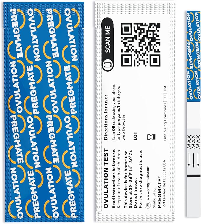 Pregmate 60 Ovulation and 30 Pregnancy Test Strips