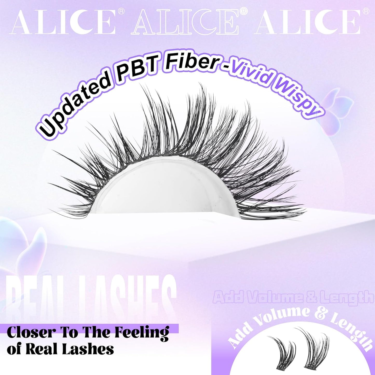 Natural Wispy Lash Extension Kit | 140pcs Clear Band Cluster Lashes for DIY