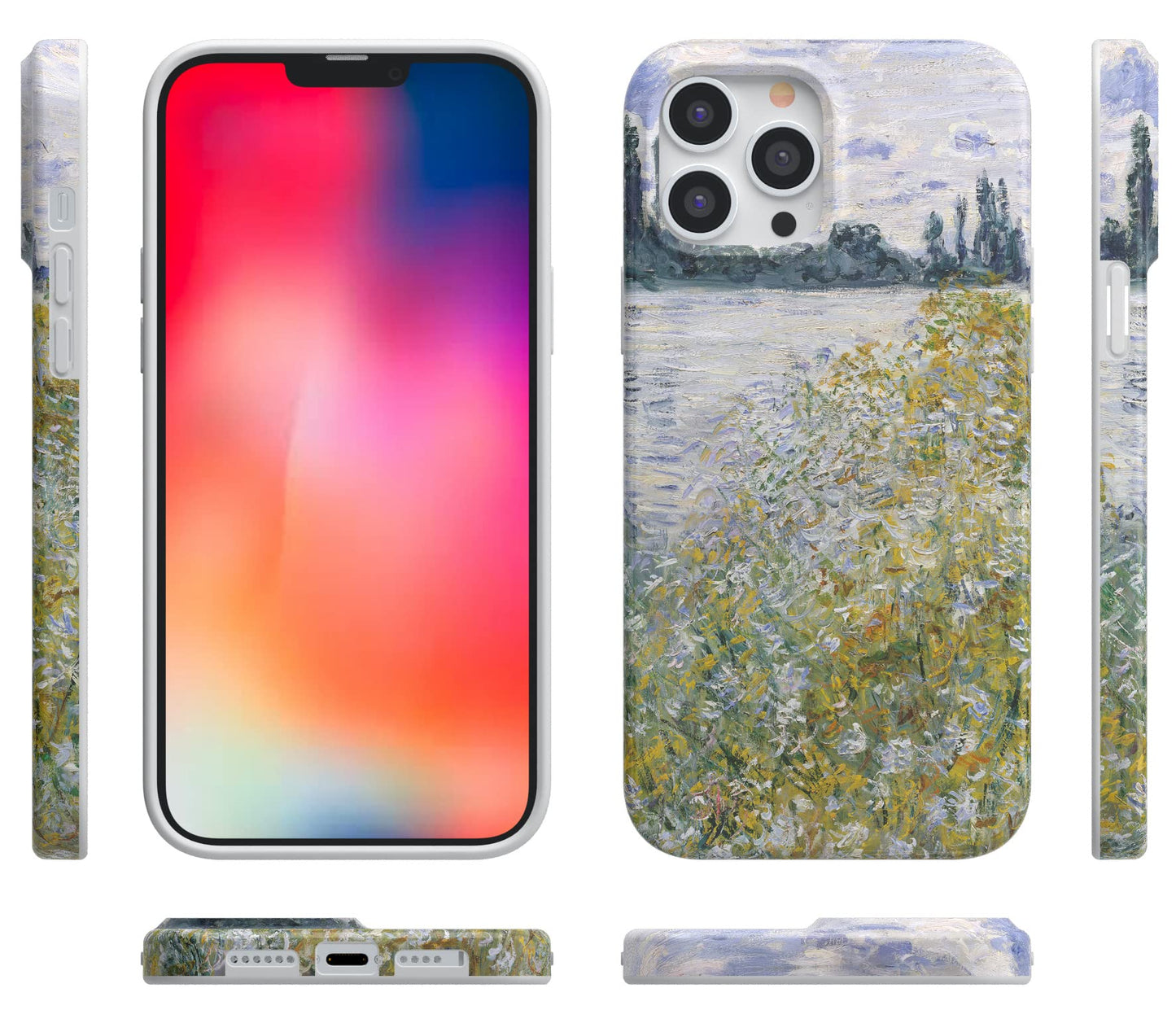 Casely iPhone 13 Pro Max Case | Here Comes The Sun | Colorblock Sunset | Classic Ultra Slim Case Design