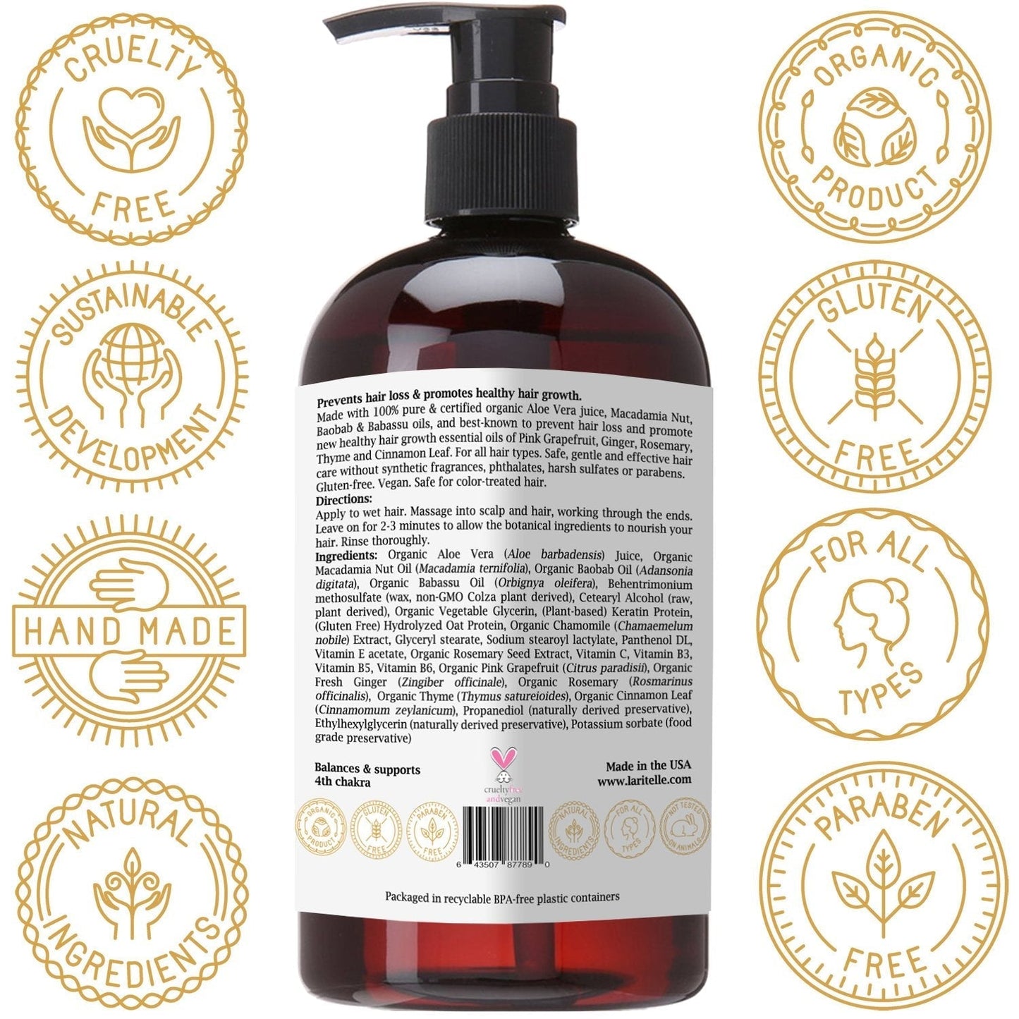 Organic Conditioner Nature's Love 16 oz