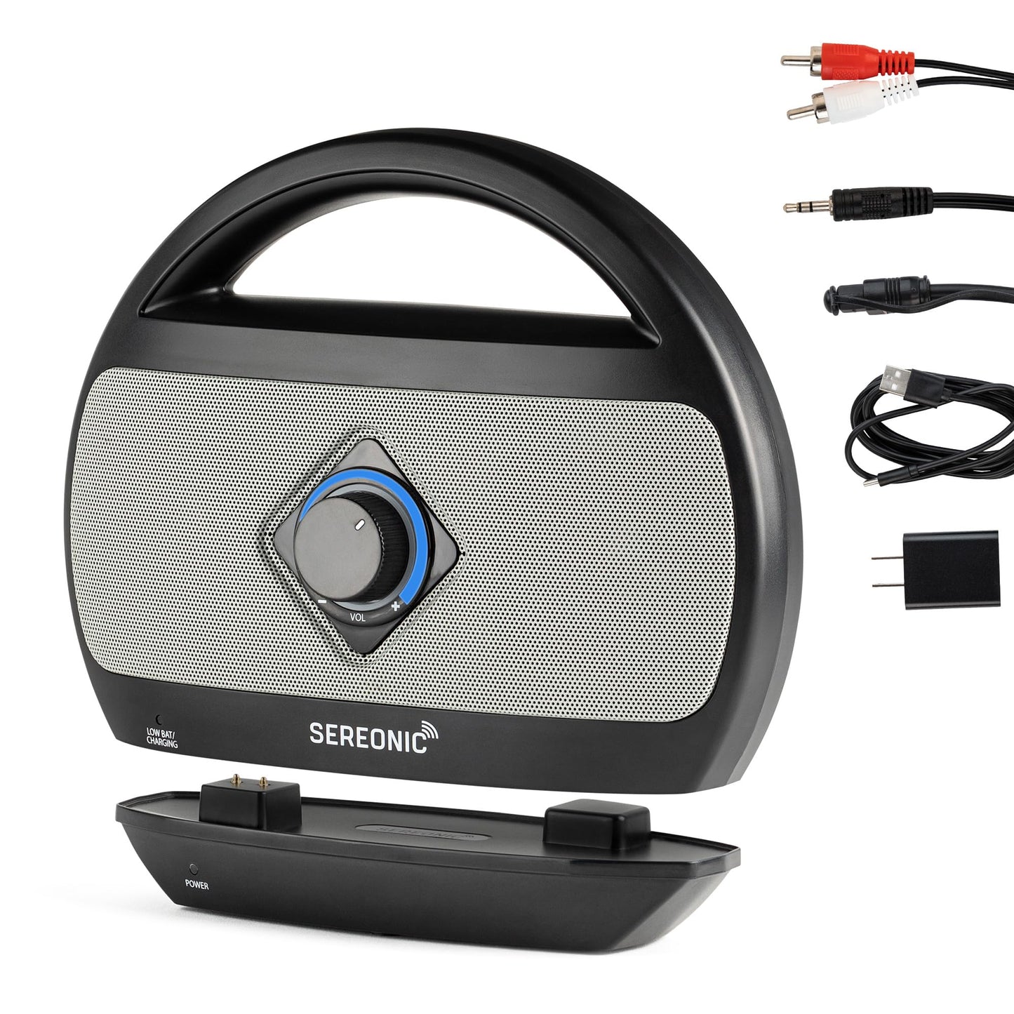 Portable Wireless TV Speakers for Smart TV - Ideal for TV Watching Without The Blaring Volume - Wireless Speakers Designed for Hard of Hearing and Seniors – Compatible with TV Streaming Audio