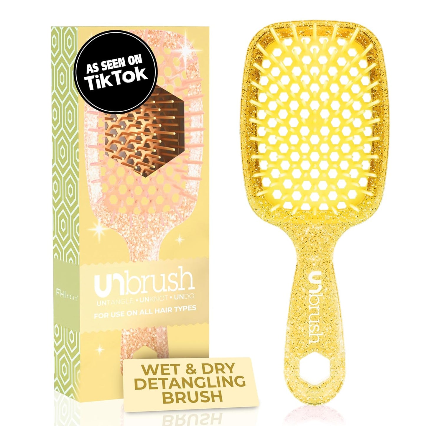 FHI Heat UNbrush Detangling Brush | Pain-Free Brushing for All Hair Types