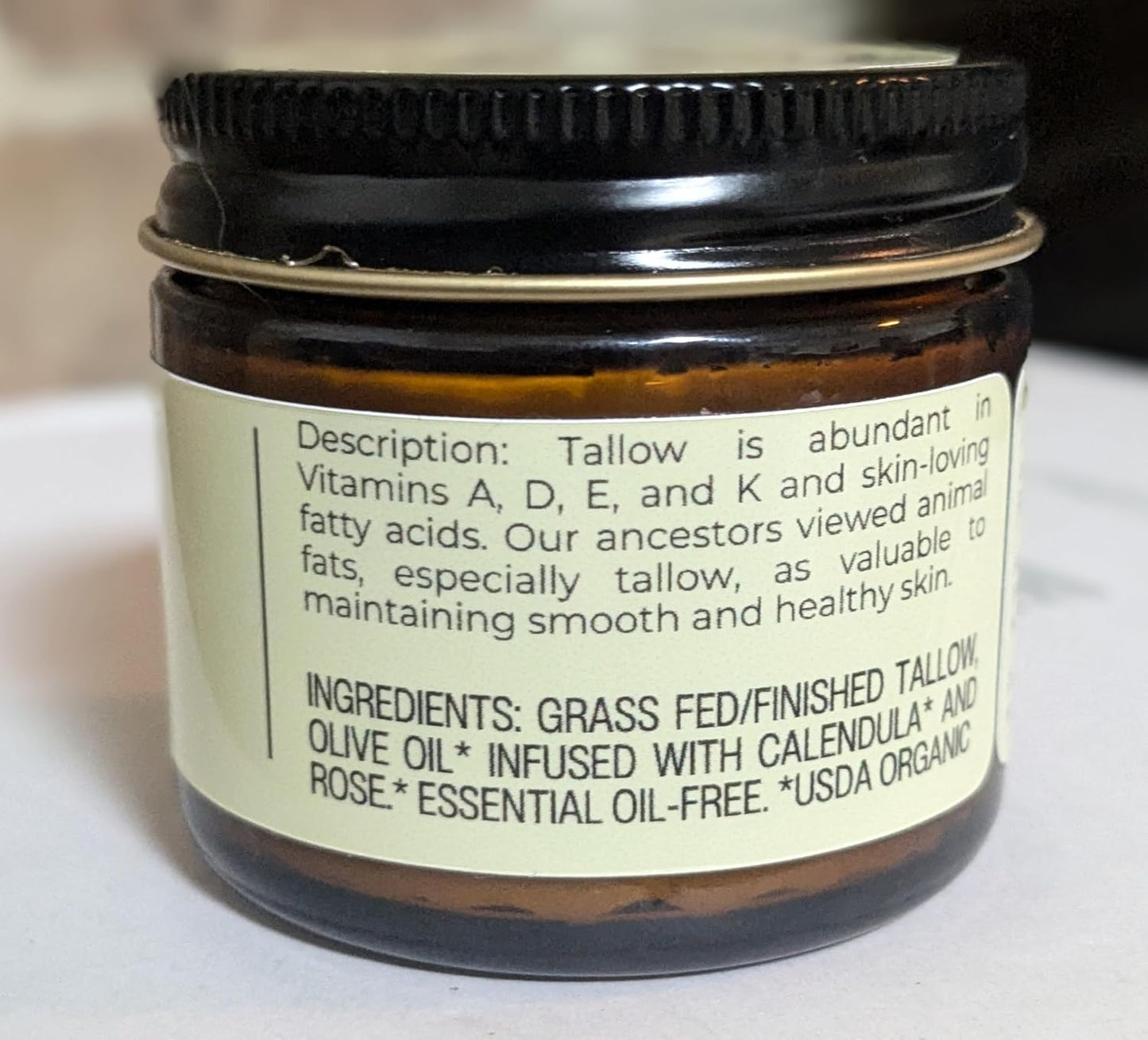 Organic Handmade Whipped Tallow Balm | Moisturizer for Eczema & Rosacea