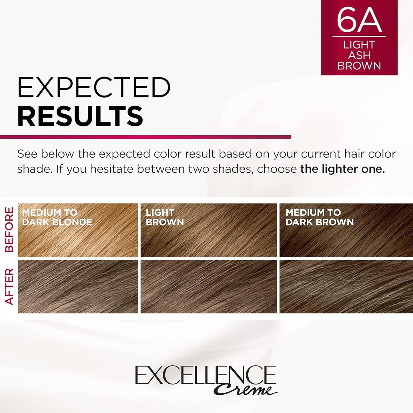 L'Oreal Paris Excellence 6R Light Auburn Hair Color | Gray Coverage | 8 Weeks