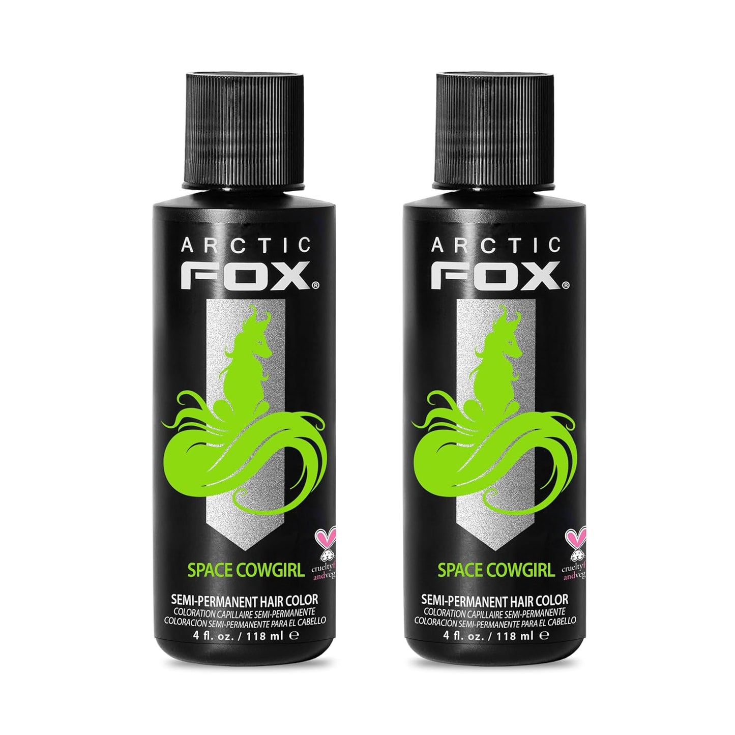 ARCTIC FOX Frose Vegan Semi-Permanent Hair Color Dye | 4 Fl Oz | Pack of 2