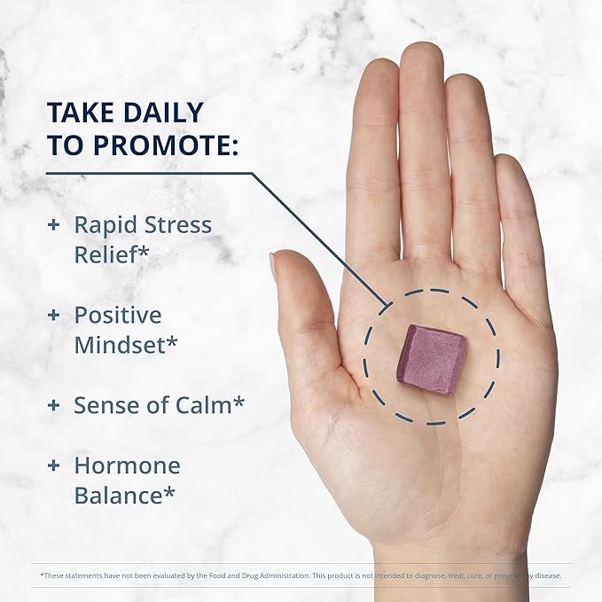 Metagenics HerWellness Rapid Stress Relief + Estrovera - Women's Stress Support Supplement with Saffron, L-Theanine & Vitamin B6 - Mixed Berry Flavor, 30 Soft Chews + Women's Health Supplement for Per