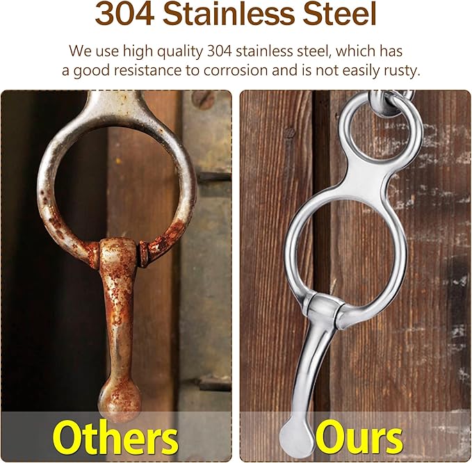 3PCS Horse Tie Ring, Safe Tie Horse Supplies, Humane Way Tie Ring, Magnetic Ring for Tying and Retracting, Helps Horse Pull Back and Releases Stress from The Horse