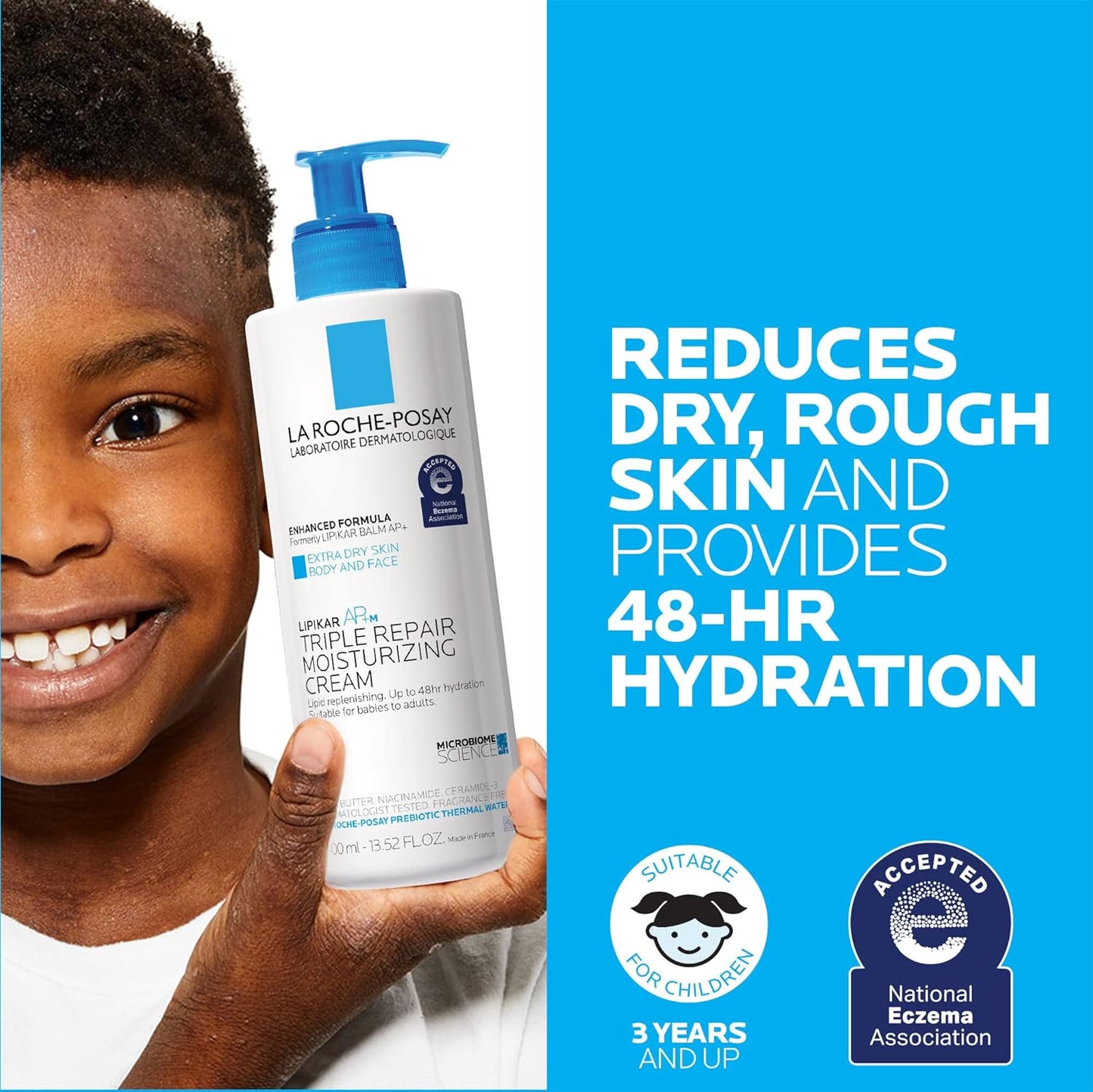 La Roche-Posay Lipikar AP+ Moisturizing Cream | Shea Butter & Niacinamide | For Dry, Sensitive Skin