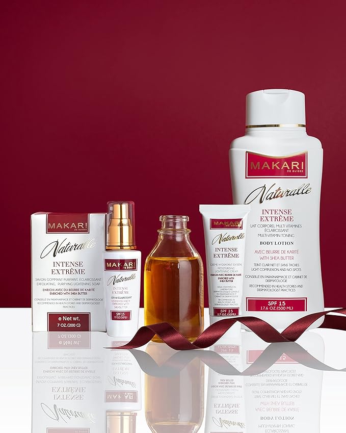 Makari Intense Extreme Toning Spot Treatment Serum SPF15 (1.7 oz) | Skin-Rejuvenating Serum with Shea Butter for Dry to Normal Skin Types | Helps Fade Blemishes, Soothe Wrinkles, and Brighten Skin