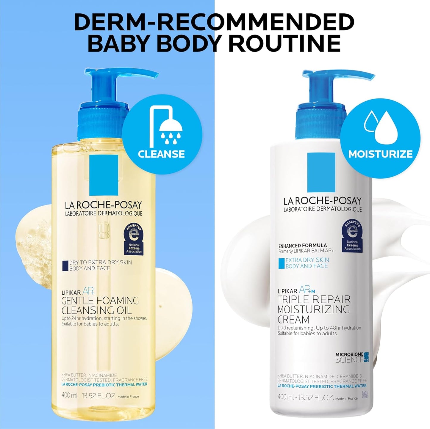 La Roche-Posay Lipikar AP+ Moisturizing Cream – Shea Butter & Niacinamide | For Dry, Sensitive Skin