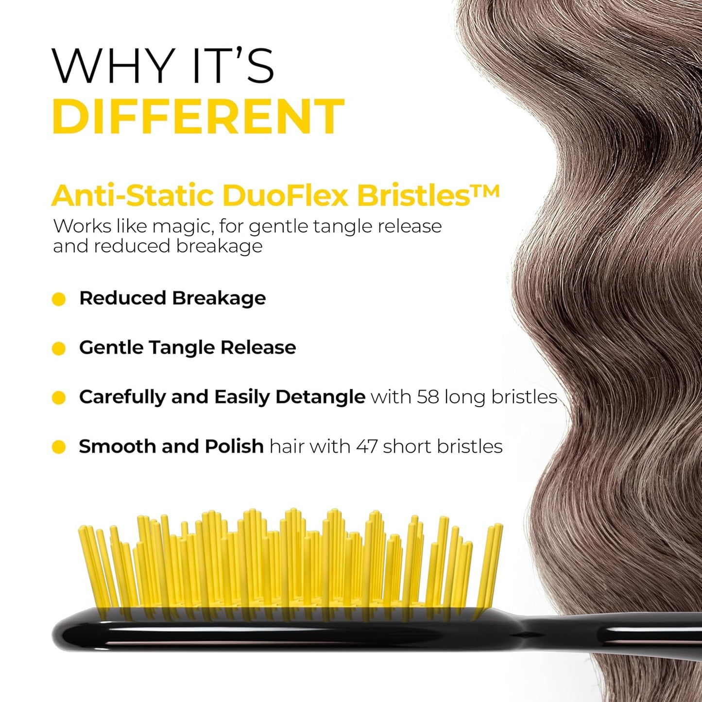 FHI Heat UNbrush Detangling Brush | Pain-Free Brushing for All Hair Types