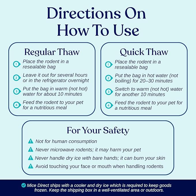 MiceDirect EST. 2003 200 Frozen Mice Fuzzie Feeders Snake Food for Juvenile Hognose Corn milks (1.25-1.5 in) (800 Grams Min)