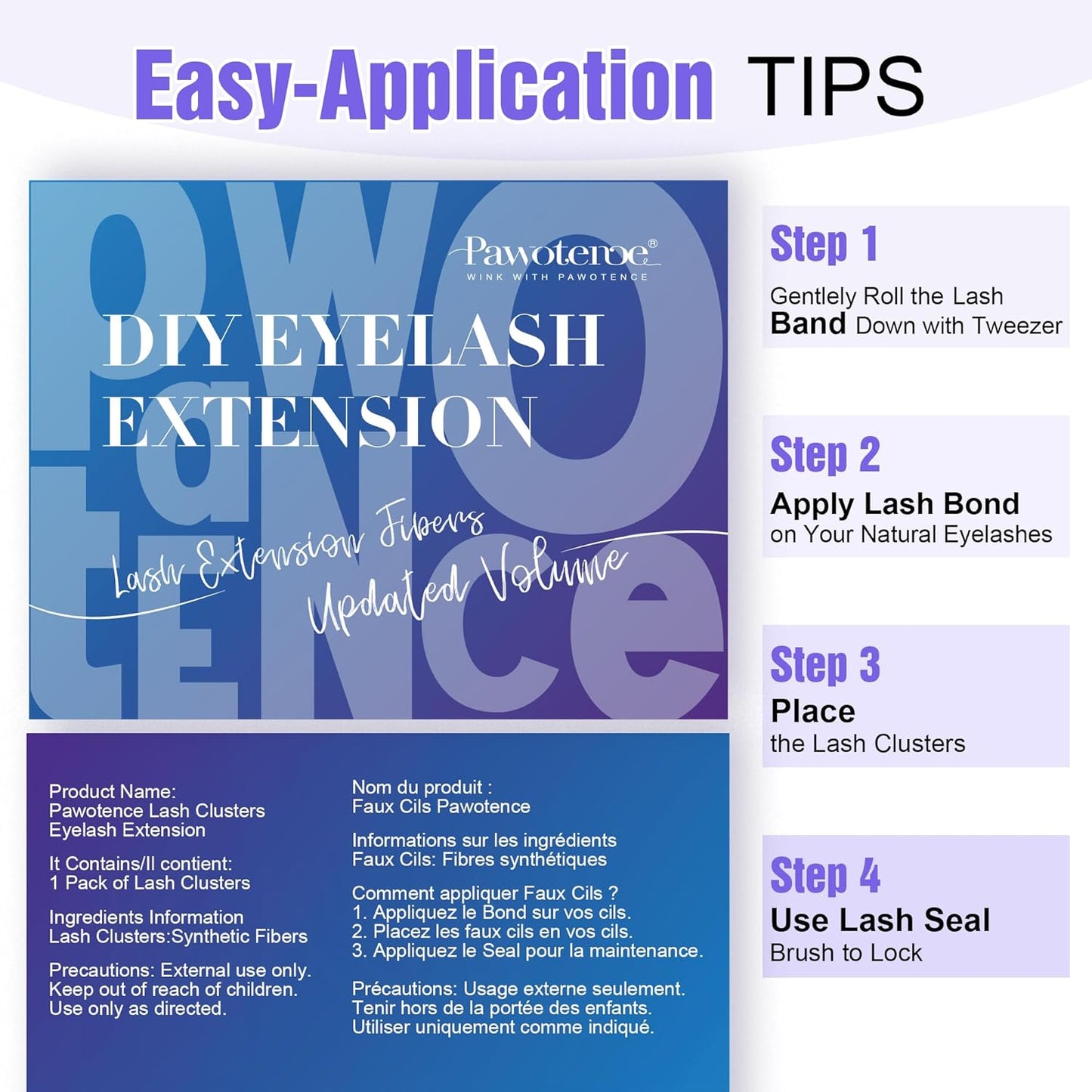 DIY Lash Extension Kit | 280pcs Brown 40D Clusters | 9-16mm Individual Lashes