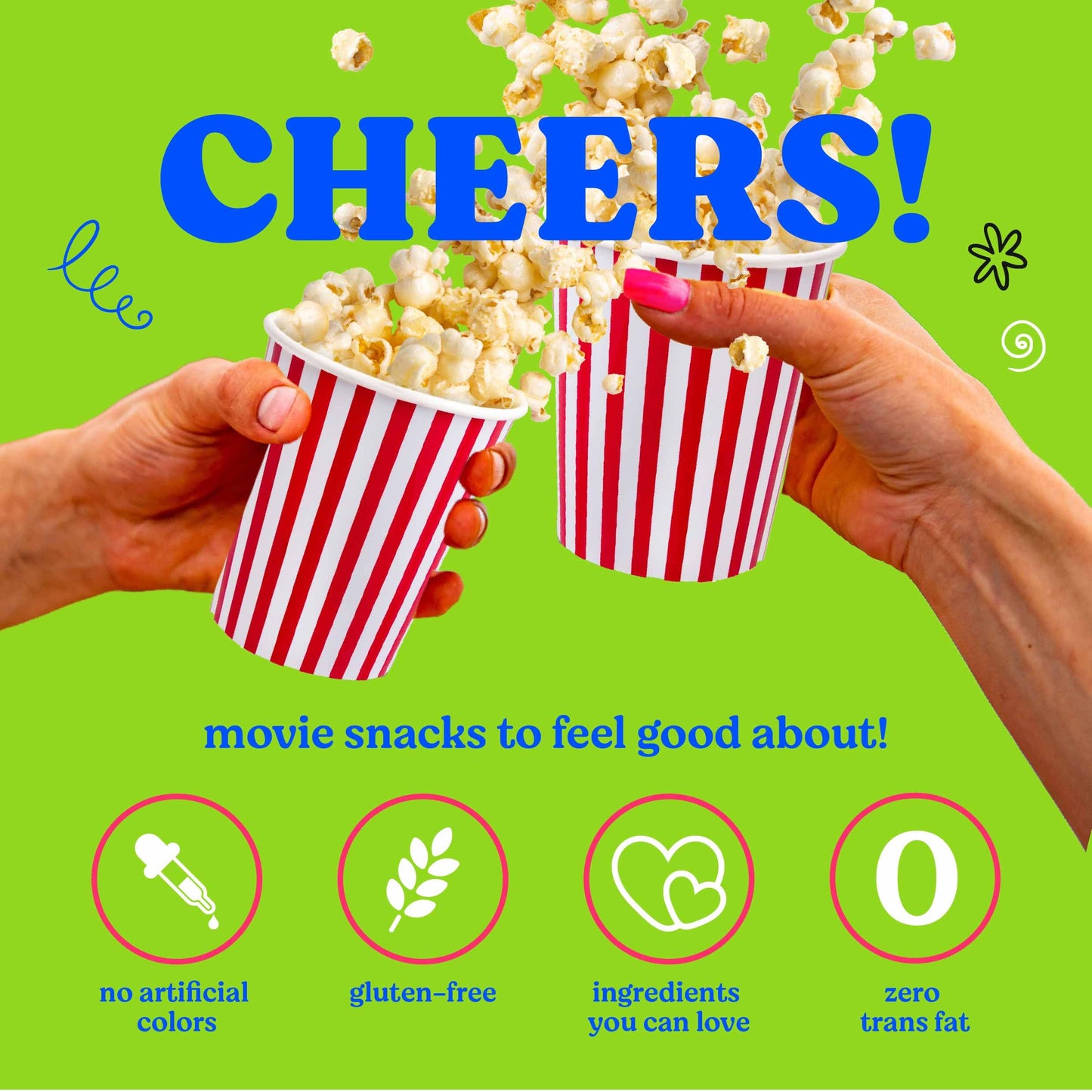 Valentines Day Gifts Movie Night Popcorn Gift Set, Valentines Day Gifts For Her Him, 10 Piece Set, 5 Gourmet Popcorn Kernels and 5 Popcorn Seasoning Flavoring, Kosher, Non-GMO Romantic Movie Night Gift Baskets Idea