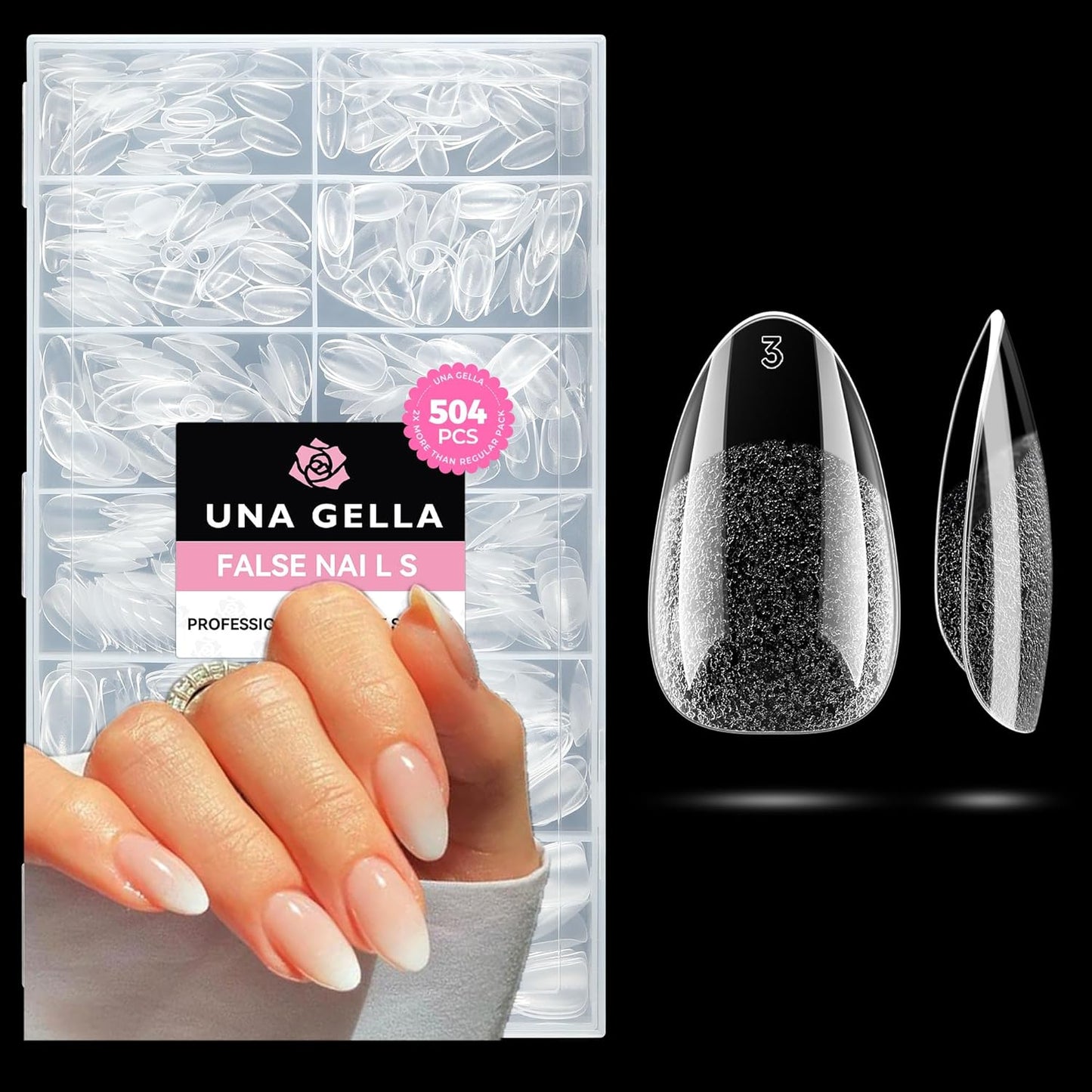 Soft Gel Nail Tips | 40ml Strong Adhesive Gel for Acrylic & Press-On Nails
