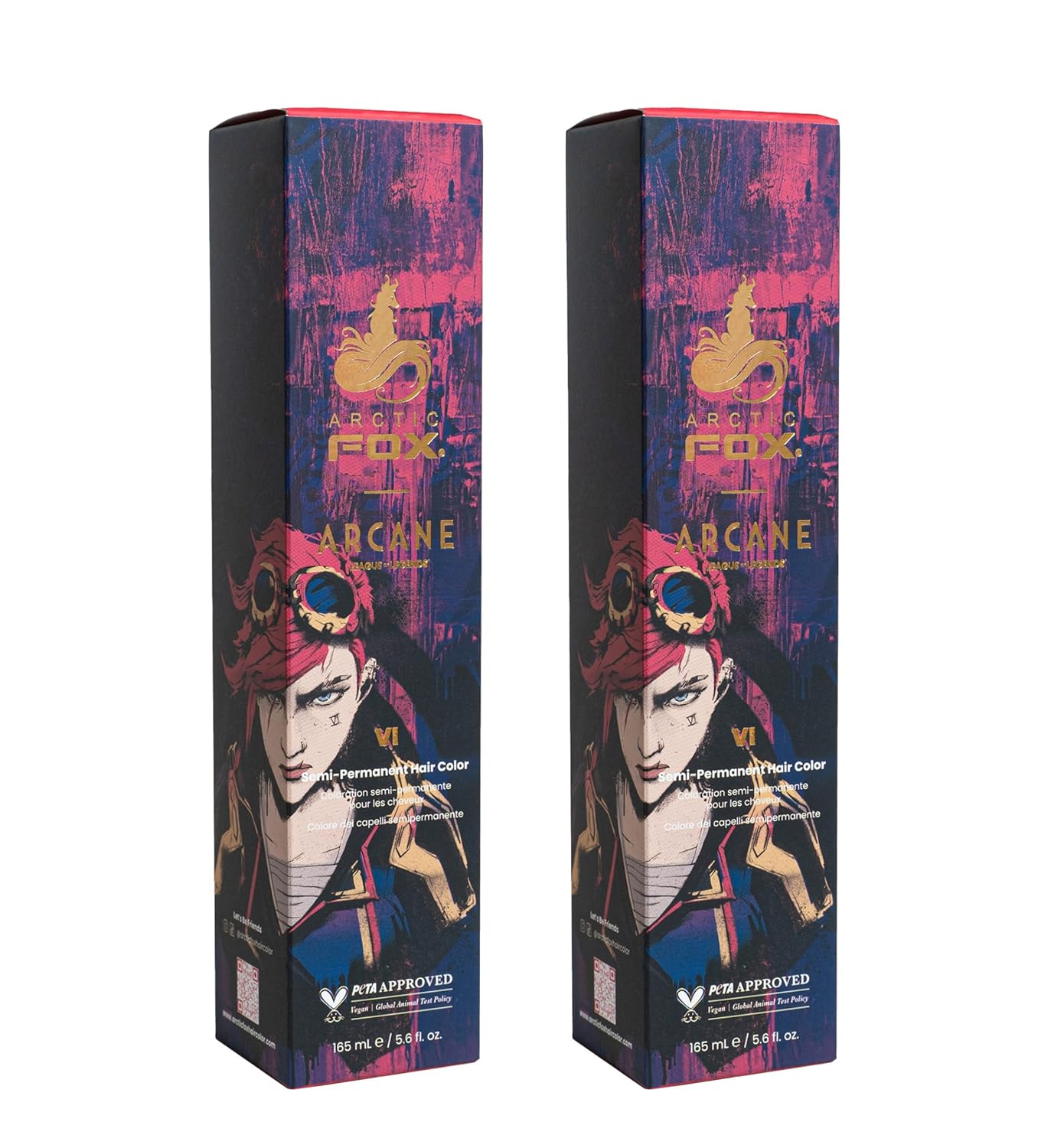 Vegan Semi-Permanent Hair Color Dye | Arctic Fox Periwinkle | 4 Fl Oz