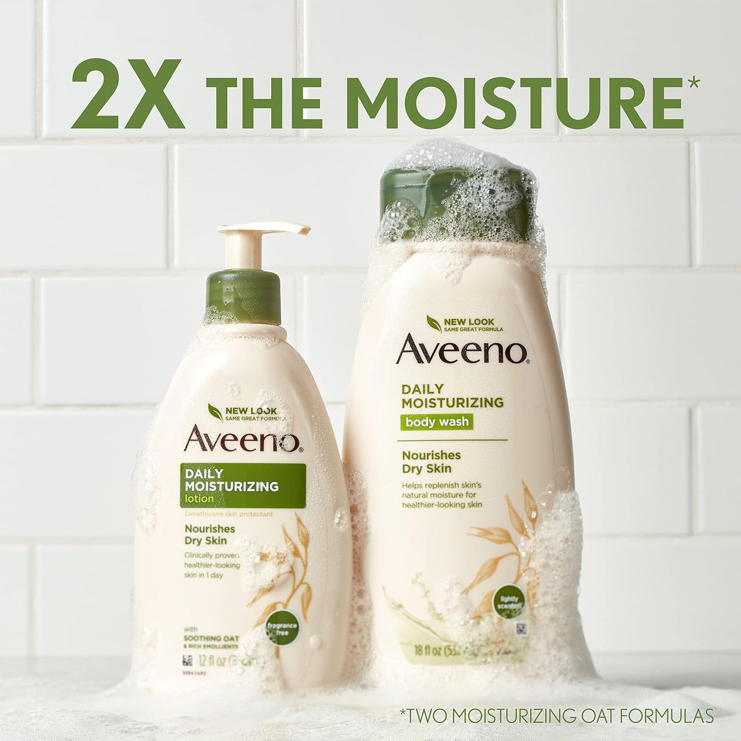 Aveeno Daily Moisturizing Body Lotion | Fragrance-Free & Non-Greasy | 18 Fl Oz