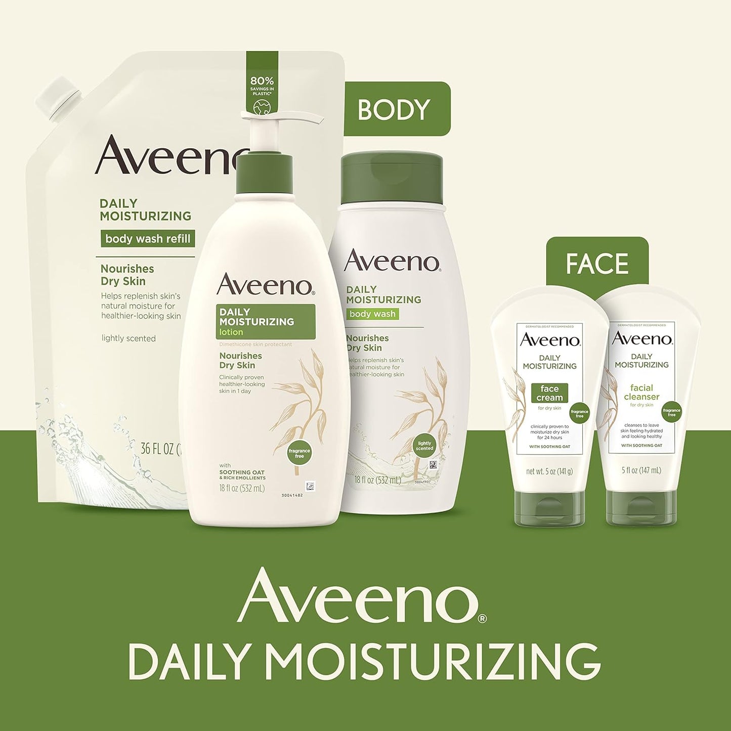 Aveeno Daily Moisturizing Lotion | 18 Fl. Oz | Hydrating & Soothing Formula