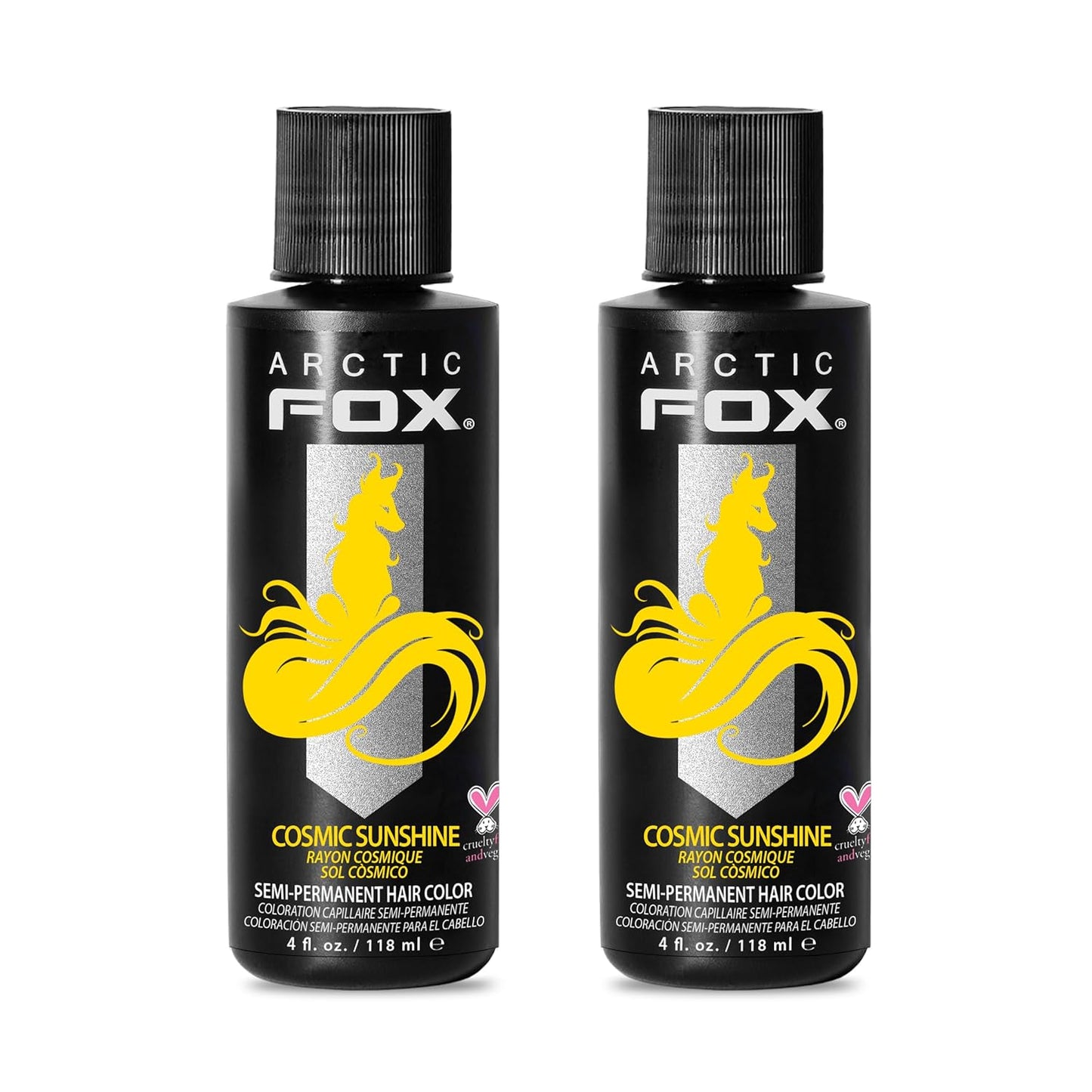 ARCTIC FOX Vegan Semi-Permanent Hair Color Dye | AURORA KISS 5.6 Fl Oz (2-Pack)