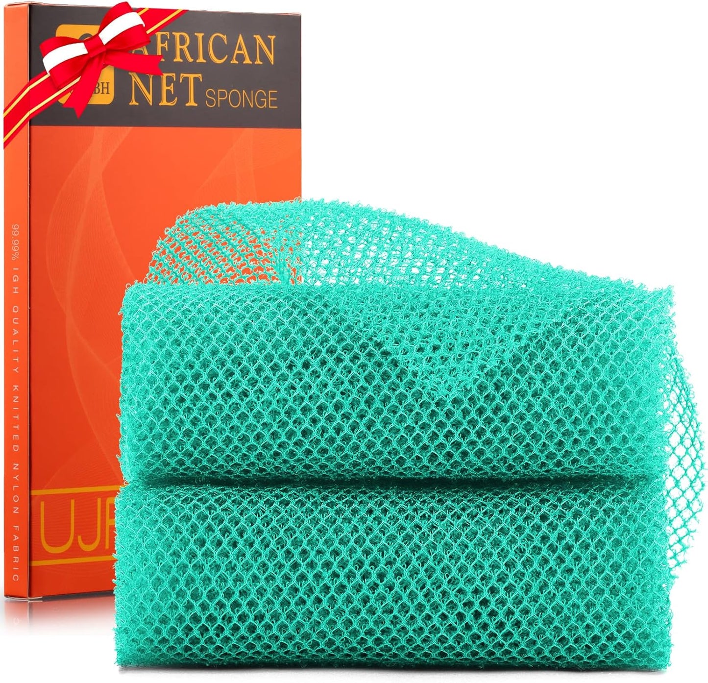 Exfoliating African Bath Sponge Set | 3-Piece Net Scrubber for Daily Use
