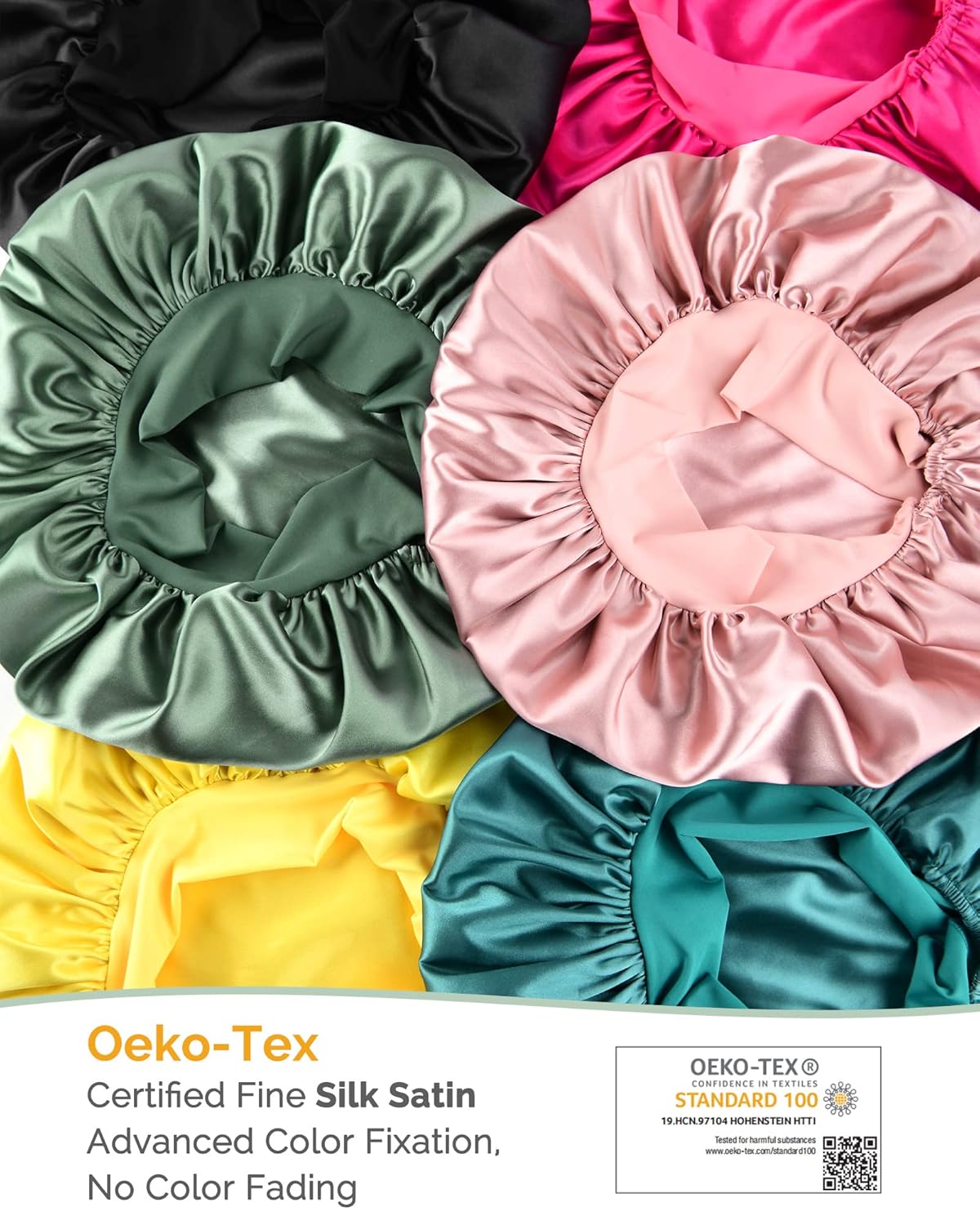 Silk Bonnet for Sleeping | Double Layer Satin Lined | Pink Hair Protection