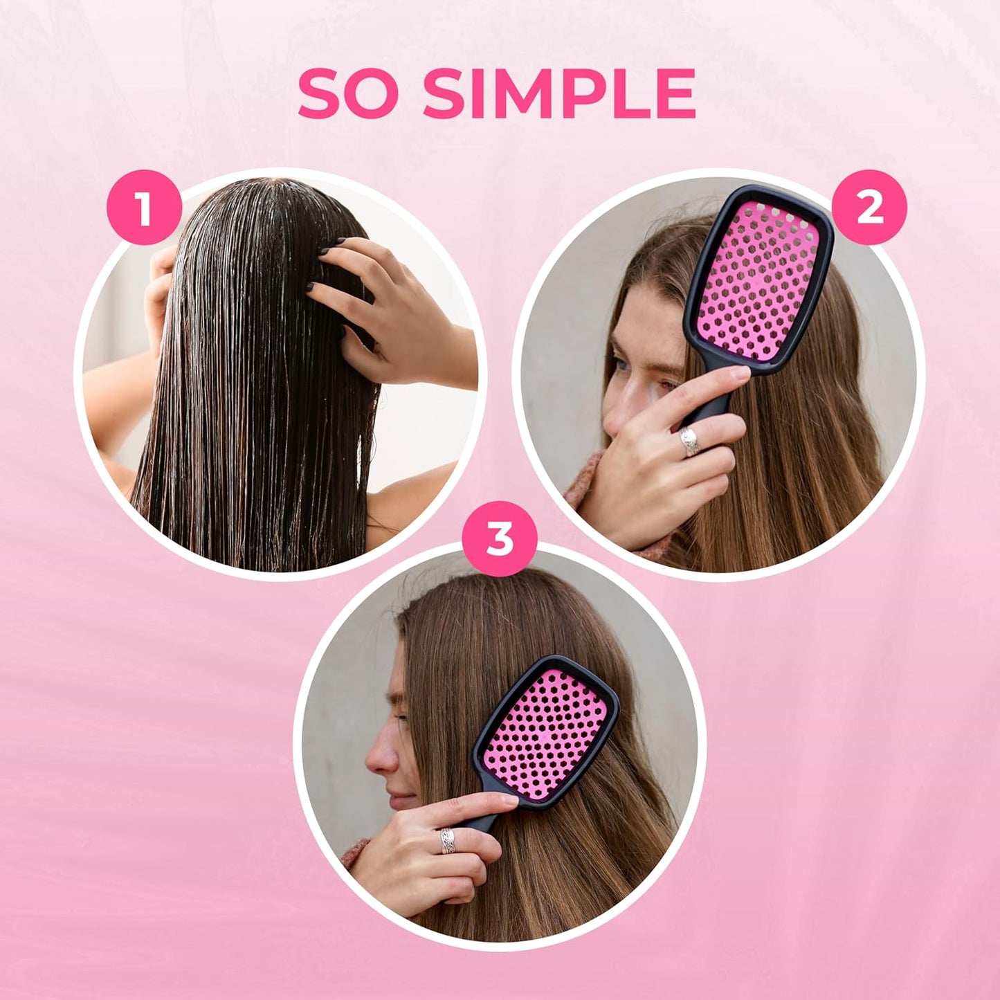 FHI Heat UNbrush Detangling Brush | Pain-Free for All Hair Types | Lightweight & Durable