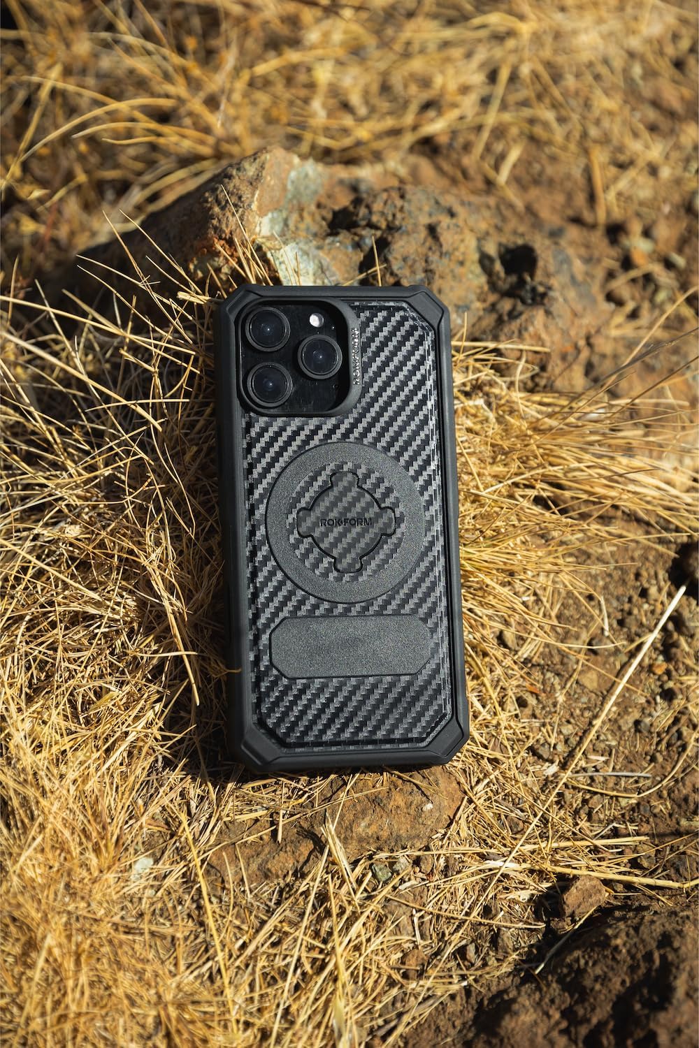 Rokform Rugged Case Compatible with iPhone 16 Pro Max, Magnetic Cover (Black)