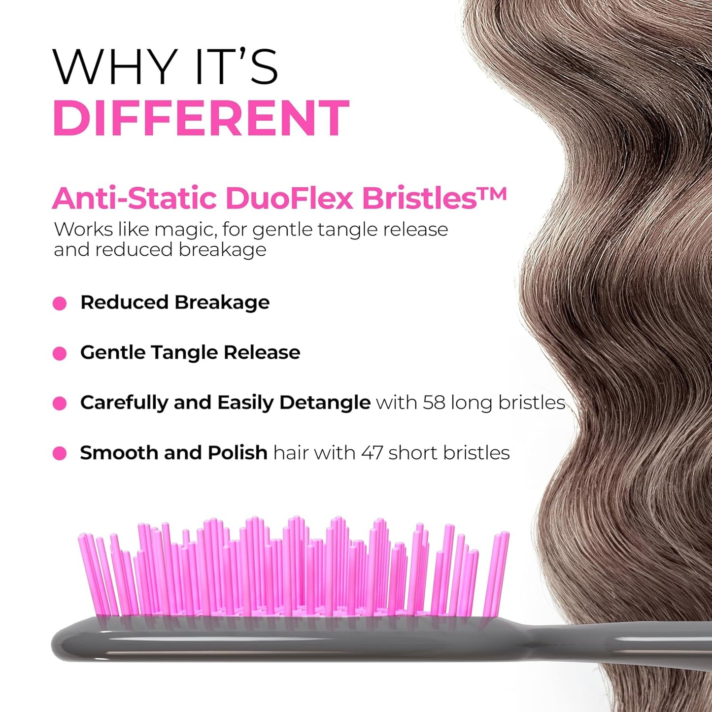 FHI Heat UNbrush Detangling Brush | Pain-Free Brushing for All Hair Types