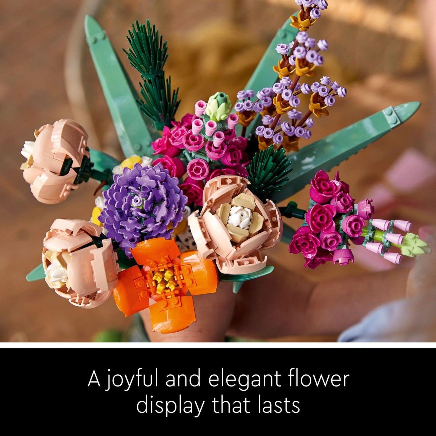 LEGO Botanicals Flower Bouquet Building Set - Artificial Flowers for Decoration for Home and Display, Ages 18+ - for Table, Desk, Office - Gift for Birthdays - 10280