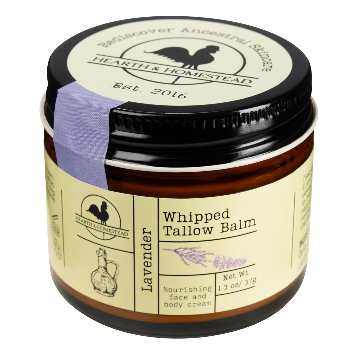Handmade Organic Whipped Tallow Balm | Vanilla Orange | 1.3 Oz for Eczema & Rosacea
