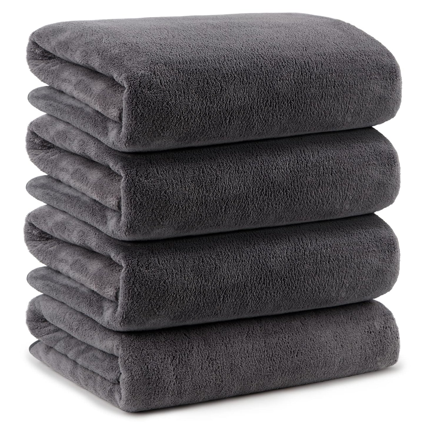 Orighty 6 Pack Premium Makeup Remover Wash Cloths - Super Soft, Quick Dry Microfiber Coral Fleece Face Makeup Towels for Cleansing, 13 x 13 Inch, Black