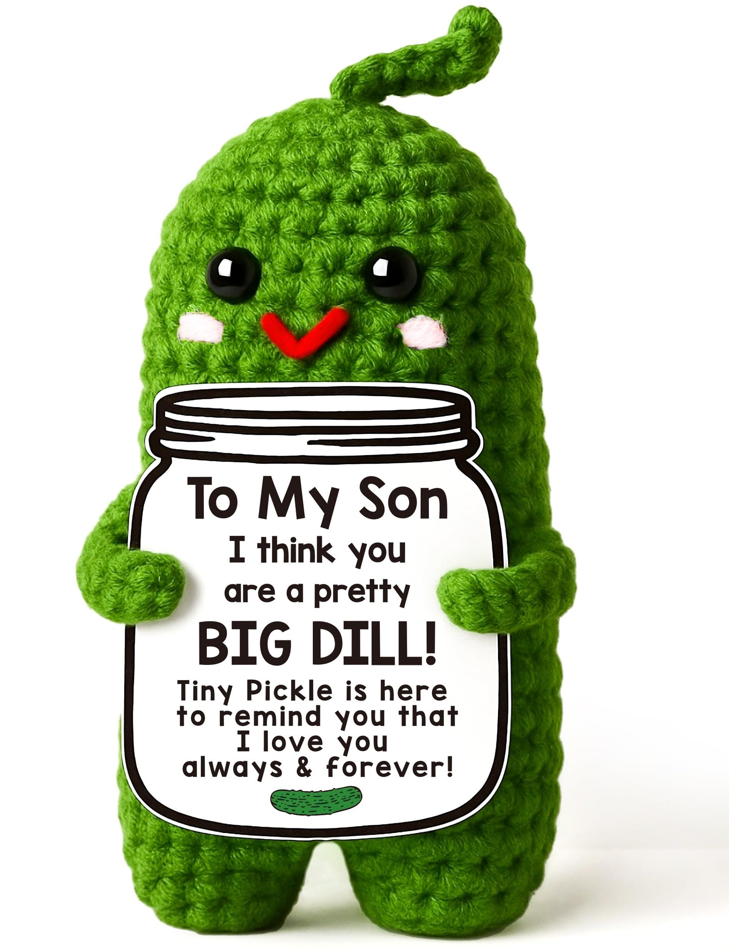 Valentines Day Gifts for Him Her Boyfriend Girlfriend, Handmade Crochet Pickle Valentines Gifts for Wife Husband, I Love You Birthday Gift To My Love Wedding Anniversary Romantic Gift for Couples