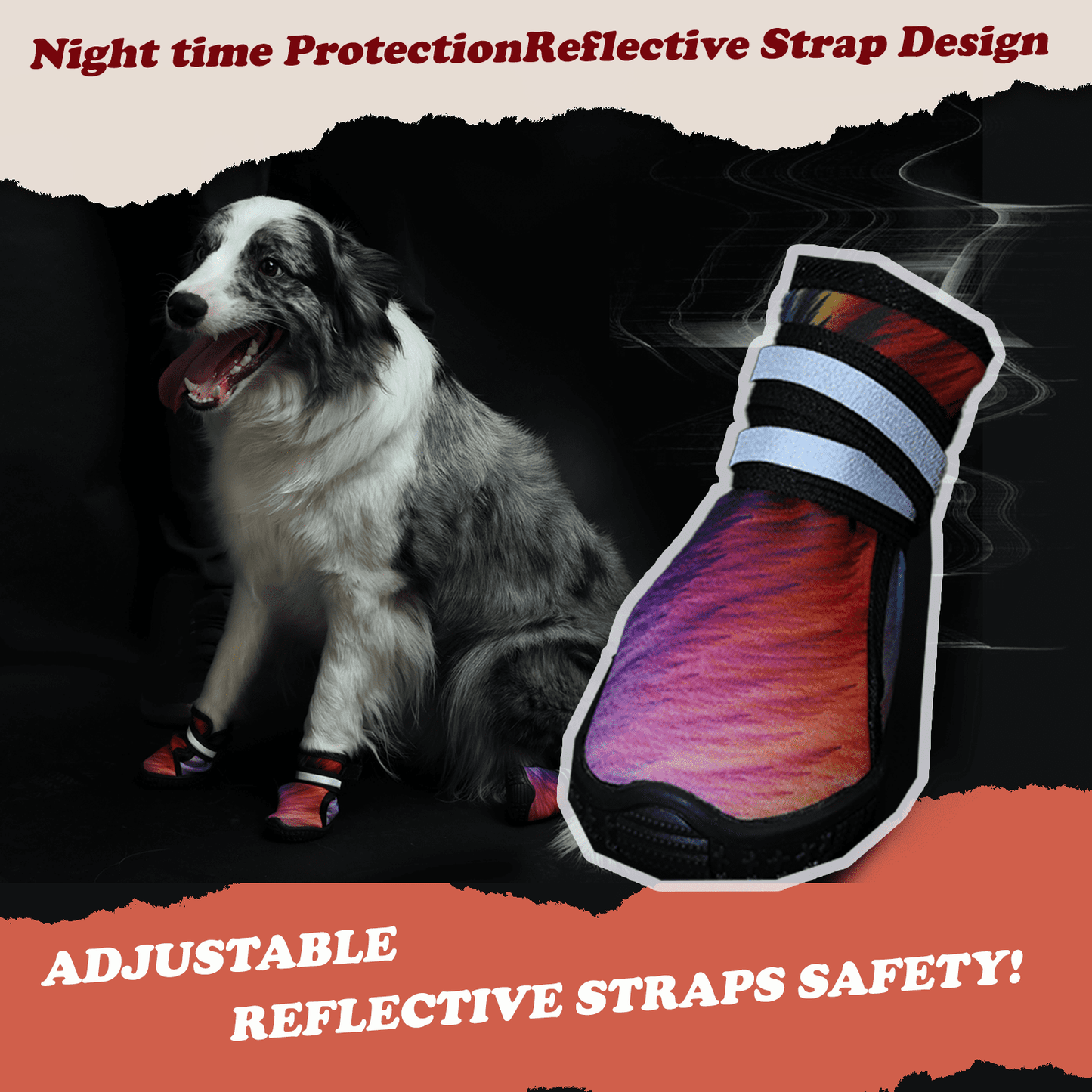 Furmate Dog Shoes for Smal Medium Large Dogs