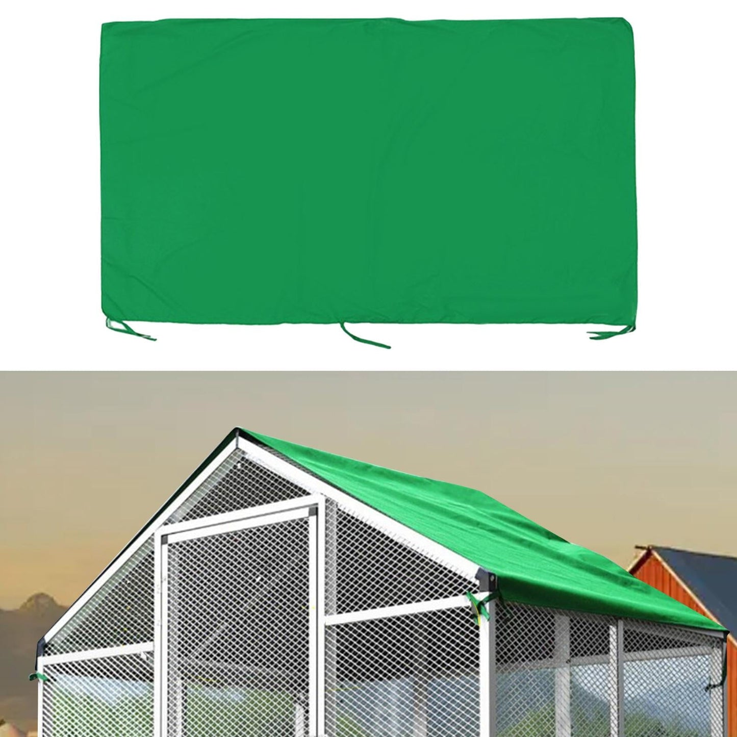 oshhni Chicken Coop Cover Chicken Coop Tarp Cover for Farm Yard Outdoor