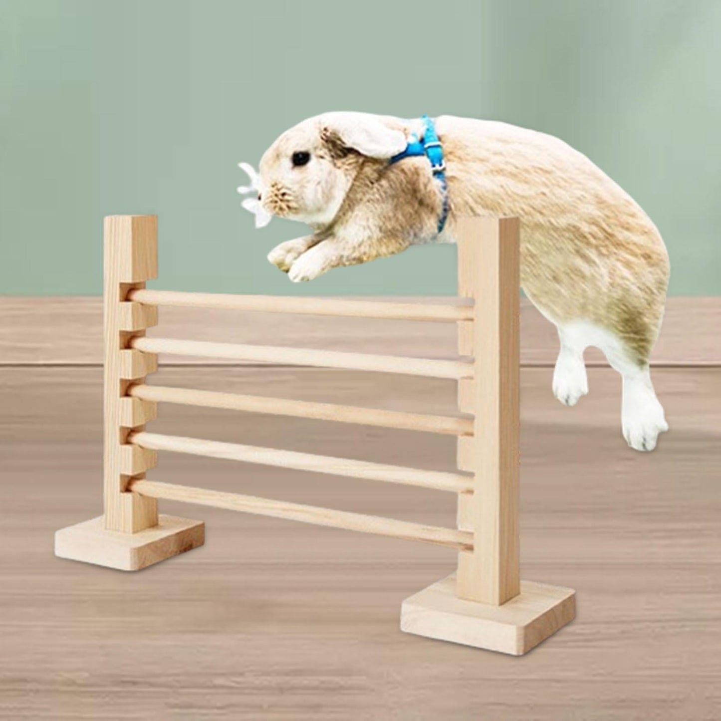 oshhnii Rabbit Jump Bar Bunny Toy Rabbit Exercise Obstacle for Bunny Rabbit Exercise