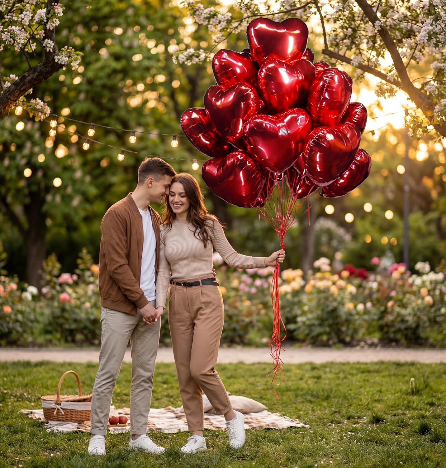30 pcs Red Heart Balloons 18" Foil Love Balloons Mylar Balloons, heart balloons Valentines Day Decorations Balloons for Valentines Day,Propose wedding Party Backdrop Birthday Party Supplies