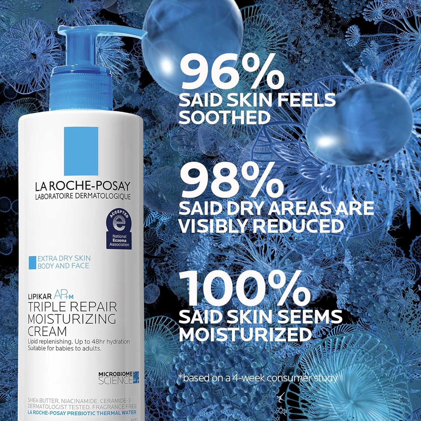 La Roche-Posay Lipikar AP+ Moisturizing Cream – Shea Butter & Niacinamide | For Dry, Sensitive Skin
