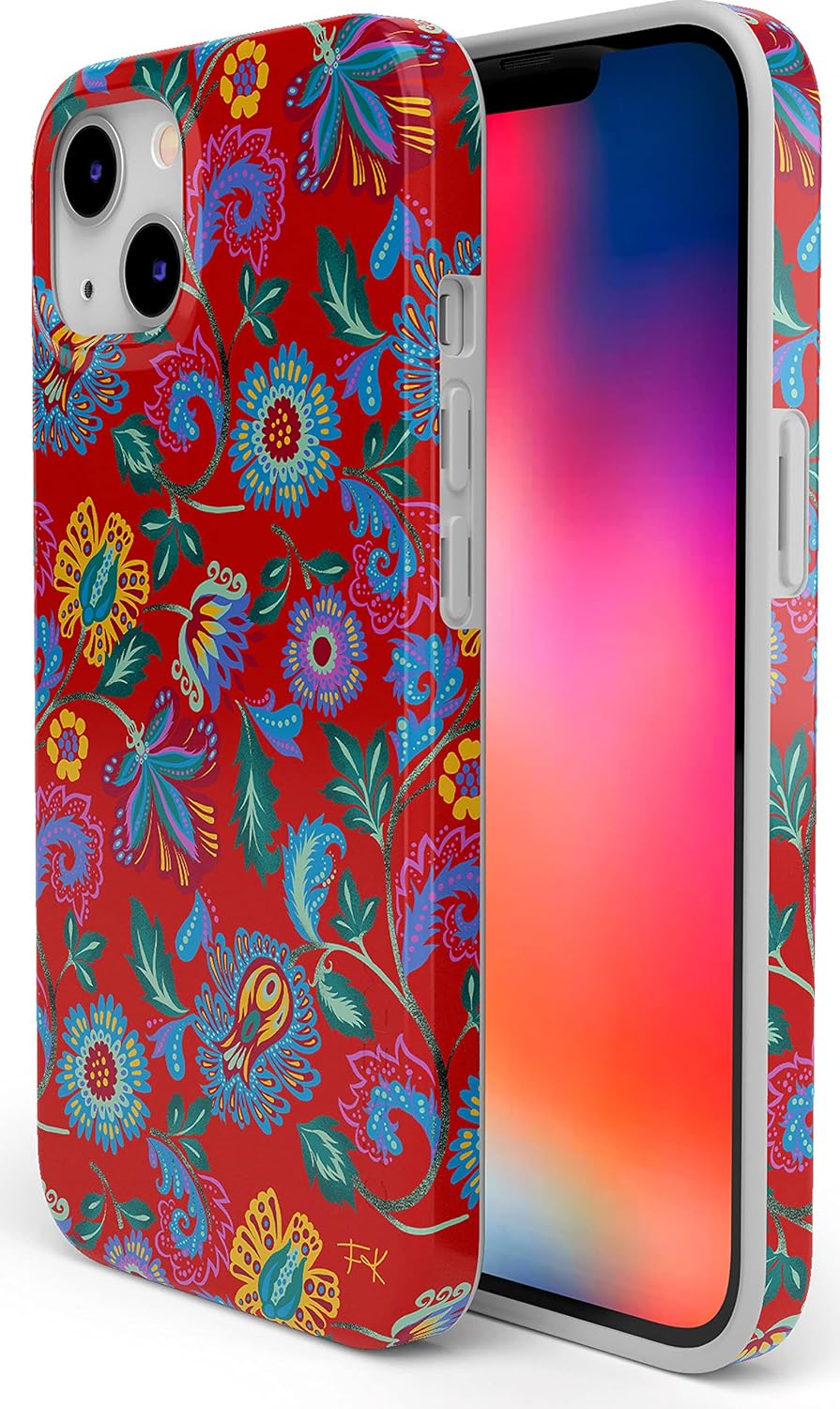 Casely iPhone 13 Case | Field of Flowers | Pastel Floral | Compatible with MagSafe | Classic Ultra Slim Design