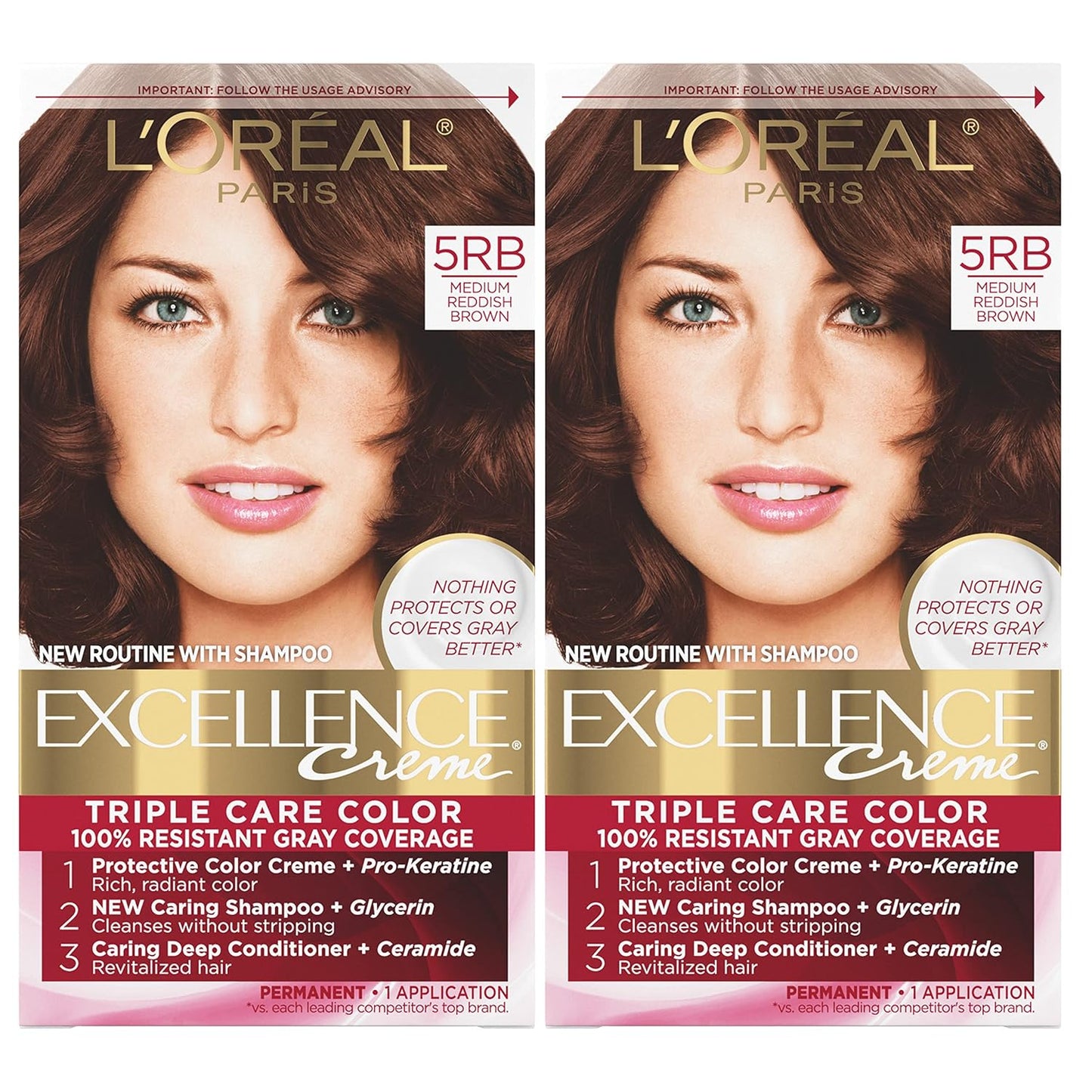 L'Oreal Paris Excellence 8G Medium Golden Blonde Hair Color | Gray Coverage, 8 Weeks