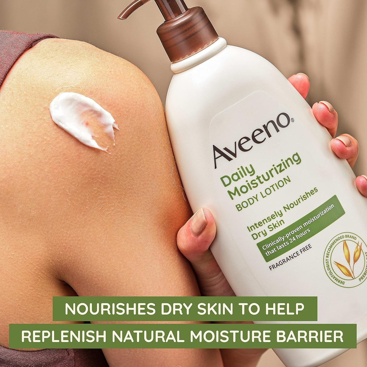 Aveeno Daily Moisturizing Lotion | 18 Oz Pump | Hydrating & Nourishing