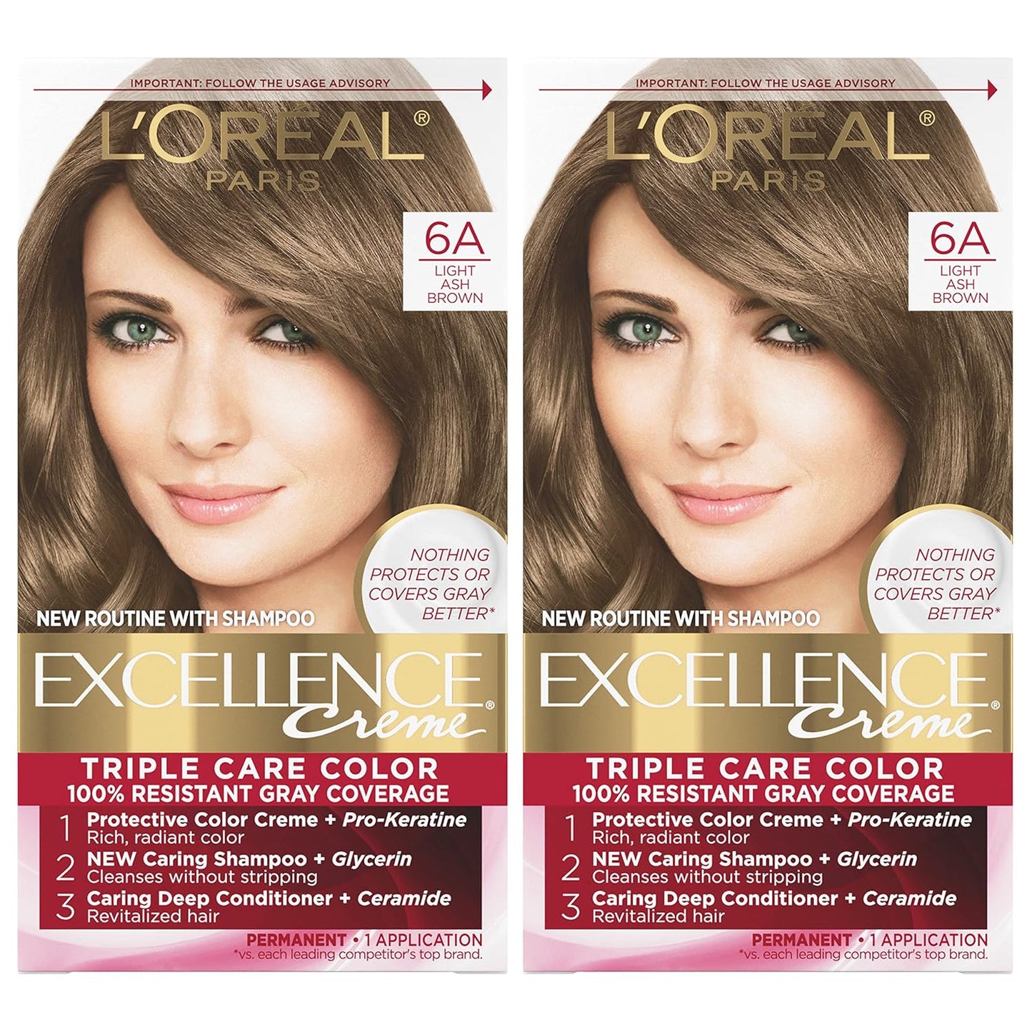 L'Oreal Paris Excellence 8G Medium Golden Blonde Hair Color | Gray Coverage, 8 Weeks