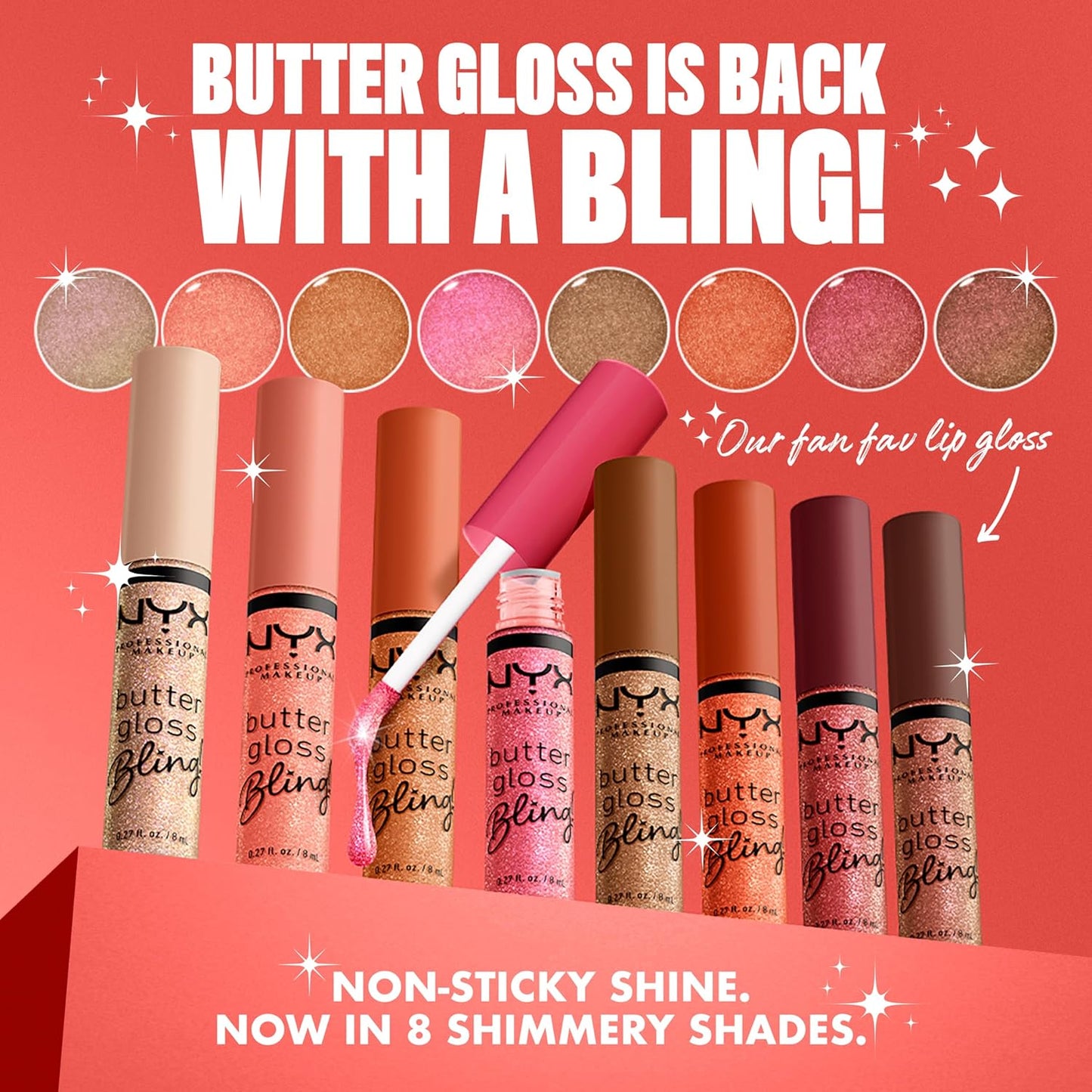 NYX Butter Gloss | Non-Sticky Shiny Vegan Lip Gloss for All-Day Shine