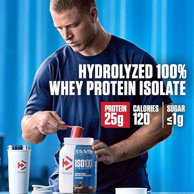 Dymatize x Birthday Cake Pebbles ISO100 Whey Protein Powder Isolate, 25g of Protein, 20 Servings, 5.5g BCAAs, 120 Cal., Gluten Free, 1g Fat, 1g Sugar, 2g Carb
