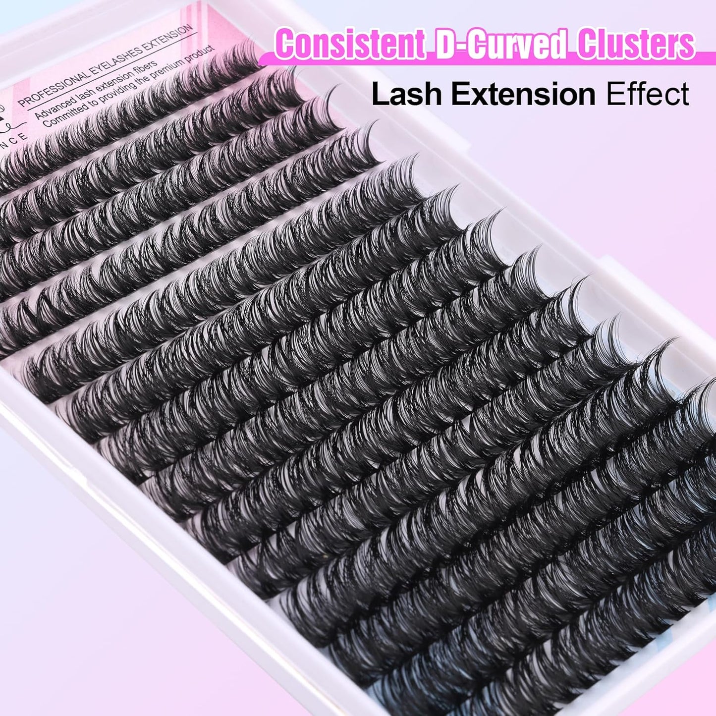 80D Mink Lash Clusters | 240pcs Individual Eyelash Extensions 10-20mm