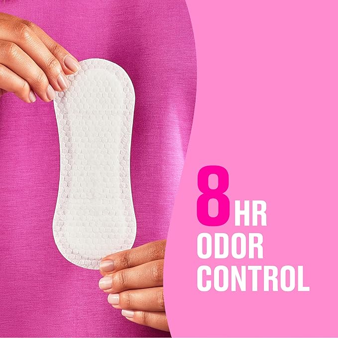 Carefree Panty Liners for Women, Extra Long, Wrapped, Unscented, 93ct | Pantiliners, Carefree, Daily Liners for Women, Light Periods and Leaks, 8-Hour Odor Control | 93ct (Packaging May Vary)