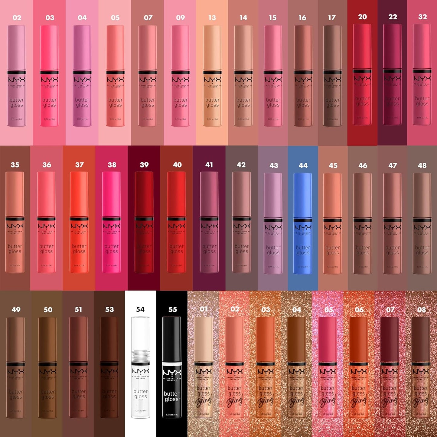 NYX Butter Gloss | Non-Sticky Shiny Vegan Lip Gloss for All-Day Shine