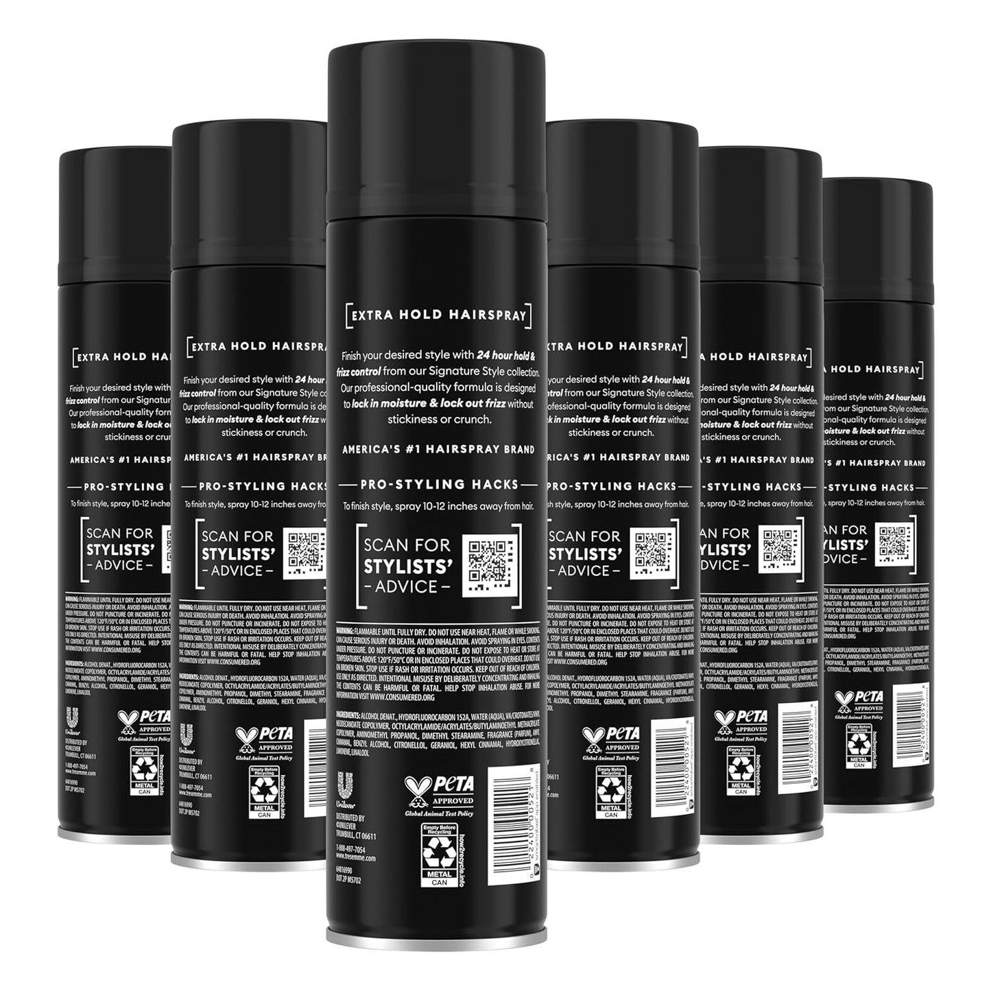 Extra Hold Hairspray | 24-Hour Frizz Control | Pro Lock Technology | 14.6 oz