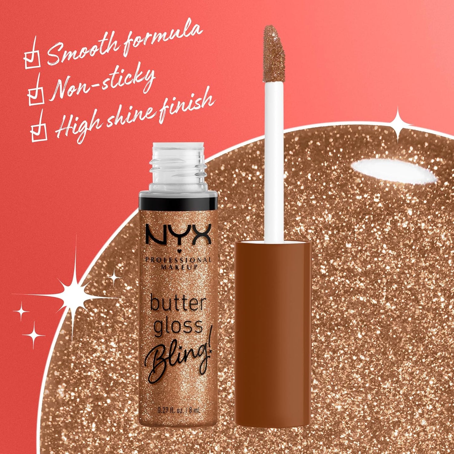 NYX Butter Gloss | Vegan Lip Gloss for Shiny, Non-Sticky Finish - Pay Me In Gold